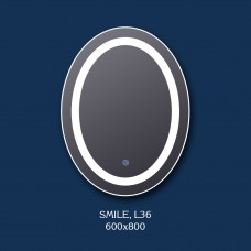 Зеркало с LED подсветкой "Smile" 