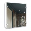 Зеркальный шкафчик в ванную комнату без подсветки 600х700 мм Ш813