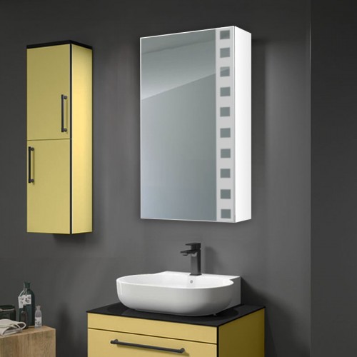 Зеркальный шкафчик в ванную комнату без подсветки Ш 3472