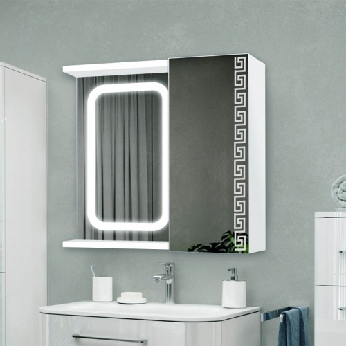 Зеркальный шкафчик в ванную комнату с подсветкой Ш 2395/2