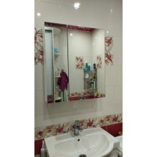 Зеркальный шкафчик в ванную комнату без подсветки Ш 11