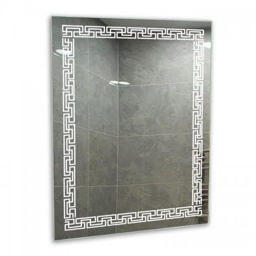 Зеркало в ванную комнату с лед подсветкой "Гармония" 600х800 мм L6