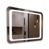 Зеркало в ванную комнату с лед подсветкой "Завиток" 800х600 мм L14