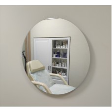 Парящее круглое зеркало в ванную комнату с фоновой подсветкой 