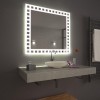 Зеркало в ванную комнату с 3D контурной подсветкой "Монро" 800х800 мм L60