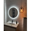 Круглое зеркало в ванную комнату с фоновой подсветкой 600х600 мм L62