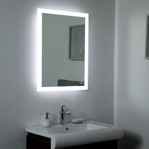 Зеркало в ванную комнату с 3D контурной подсветкой "Вечность" 600х800 мм L51